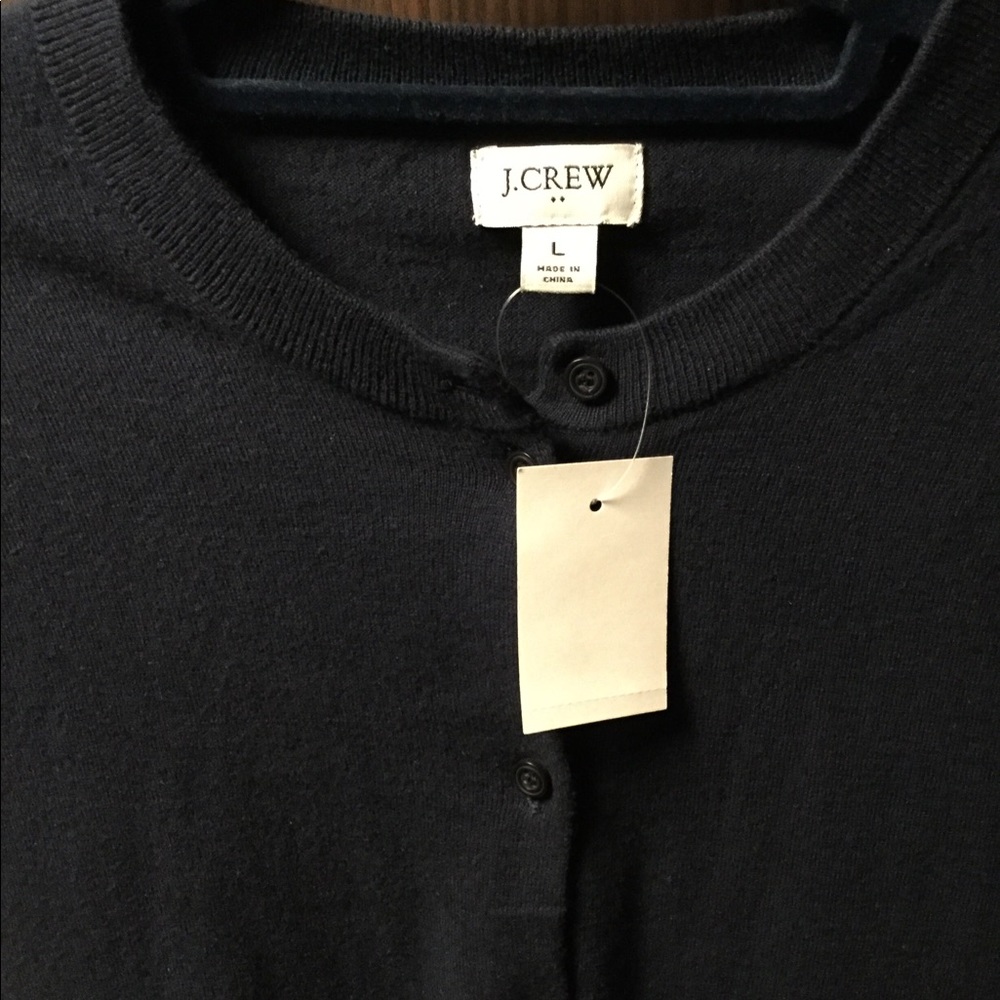 JCrew dark blue sweater Lg